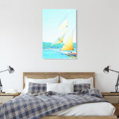 schoener jibs vliegend verpakt canvas afdruk (Insitu (Slaapkamer))