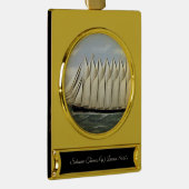 Schoener Thomas W Lawson 1900s Verguld Banner Ornament (Rechts)