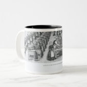 Schoenfabriek Tweekleurige Koffiemok (Voorkant links)