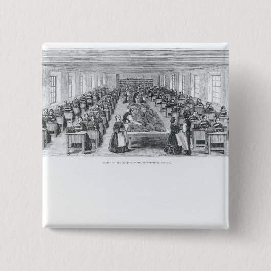 Schoenfabriek Vierkante Button 5,1 Cm (Voorkant)