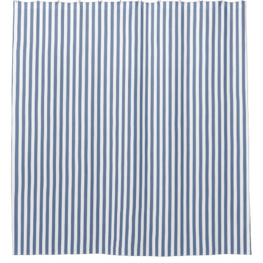 Schoengordijn van Navy Blue en White stripe Shower Douchegordijn (Voorkant)