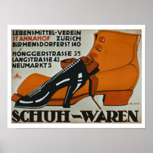 Schoenhoezen, Zürich (kleurenlitho) Poster