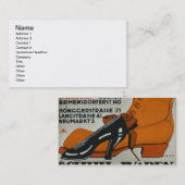 Schoenhoezen, Zürich (kleurenlitho) Visitekaartje (Voorkant / Achterkant)