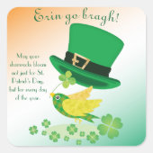 Schoenmaker Lucky Flight Vierkante Sticker (Voorkant)