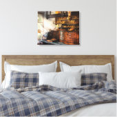 Schoenmaker - Schoenen te koop Canvas Afdruk (Insitu (Slaapkamer))