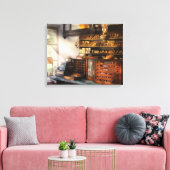 Schoenmaker - Schoenen te koop Canvas Afdruk (Insitu (Woonkamer))