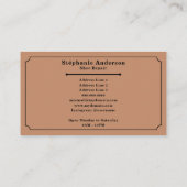 Schoenmaker - Schoenreparatie  Visitekaartje (Achterkant)