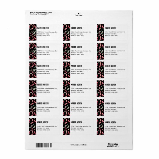 schoenmonster etiket (Full Sheet)