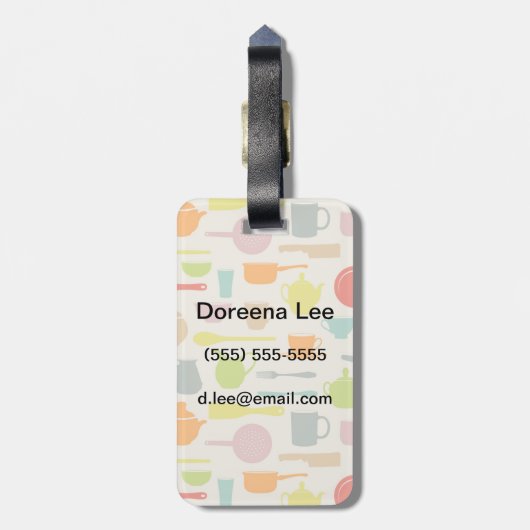 Schoenpatroon Bagagelabel (Achterkant verticaal)