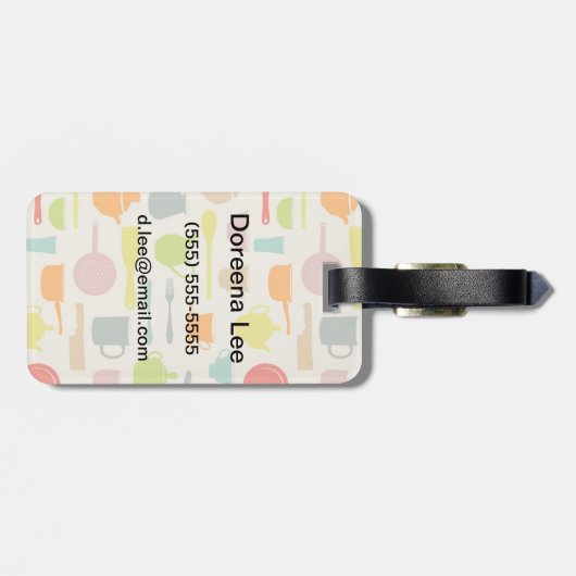 Schoenpatroon Bagagelabel (Achterkant horizontaal)