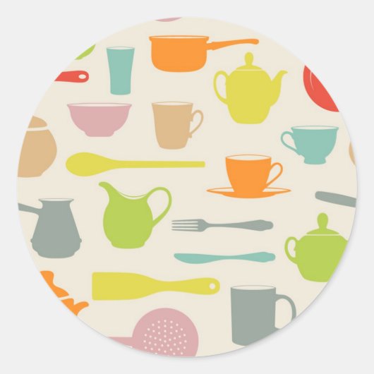 Schoenpatroon Ronde Sticker (Voorkant)