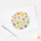 Schoenpatroon Ronde Sticker (Envelop)