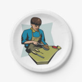 Schoenreparatie Cobbler  schoenmaker Papieren Bordje (Voorkant)