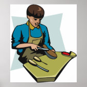 Schoenreparatie Cobbler  schoenmaker Poster (Voorkant)
