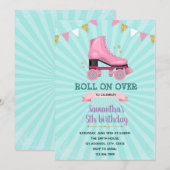 Schoenroller verjaardagsuitnodiging kaart (Voorkant / Achterkant)