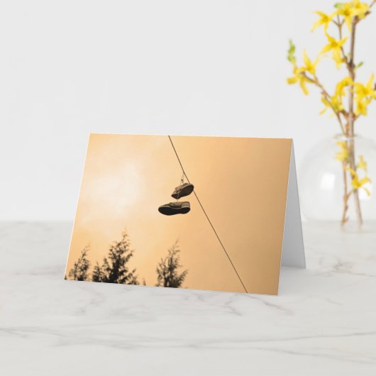 Schoenslijmen Kaart (Gele Bloem)