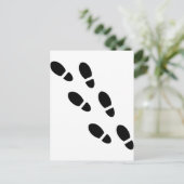 Schoensporen — Voetafdruk Briefkaart (Staand voorkant)