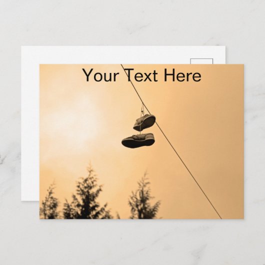 schoensproeiing briefkaart (Voorkant / Achterkant)