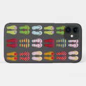 Schoensschoenen met kleurrijke zomerse teenslipper Case-Mate iPhone case (Achterkant (horizontaal))