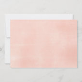 Schoenster met roze goudbruine bruidsmeisje baby kaart (Achterkant)