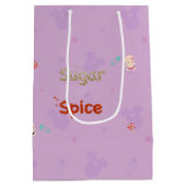 Schoenteken voor baby's met suiker en specerijen medium cadeauzakje (Achterkant)