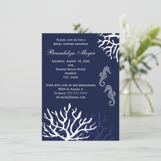 Schoenuitvindingen van het zeegorrif-zeepaardbrida kaart (Staand voorkant)