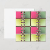 Schoenveters roze en groen mode kunst (Voorkant / Achterkant)