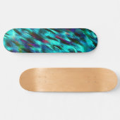 Schoenvlekken van blauw naar cyaan, roodbaars persoonlijk skateboard (Horizontaal)