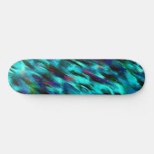 Schoenvlekken van blauw naar cyaan, roodbaars persoonlijk skateboard (Horizontaal)