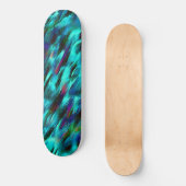 Schoenvlekken van blauw naar cyaan, roodbaars persoonlijk skateboard (Voorkant)