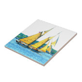 schoenzeiltegel tegeltje (Zijkant)