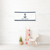Schoepsanker en naam Nautilische gewoonte Spandoek (Insitu)
