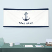 Schoepsanker en naam Nautilische gewoonte Spandoek (Beurs)