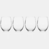 Schoepsanker met naam wijnglas zonder voet (Links)