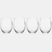 Schoepsanker met naam wijnglas zonder voet (Rechts)
