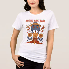 Schoffelen is niet makkelijk Tri-Blend shirt