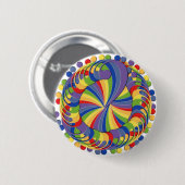 Schoft 2 van de gasbreuk ronde button 5,7 cm (Voorkant /achterkant)