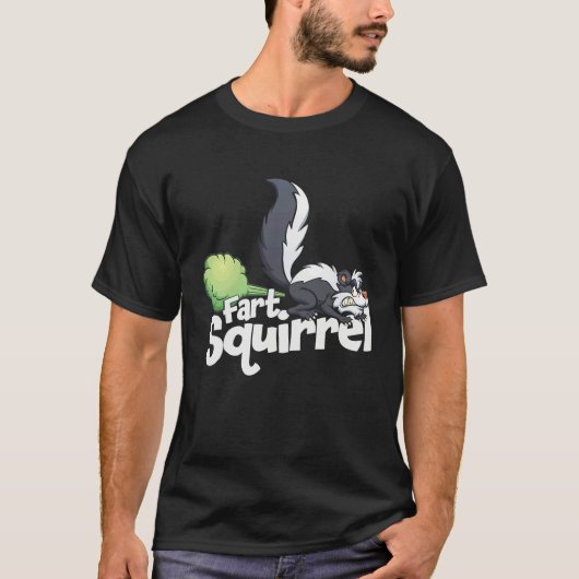 Schoftige Eekhoorn Stinkdier Scheidend Dier T-shirt (Voorkant)