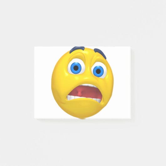 Schok Emoji Ontwerp Post-it® Notes (Voorkant)