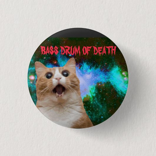 Schok en Awe ... Bass Drum of Death Ronde Button 3,2 Cm (Voorkant)