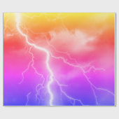 Schokbestendige blikseminslag cadeaupapier (Vlak)