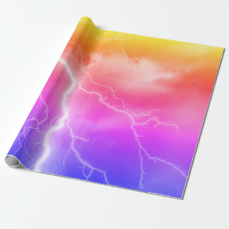 Schokbestendige blikseminslag cadeaupapier
