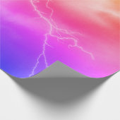 Schokbestendige blikseminslag cadeaupapier (Hoek)