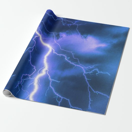 Schokbestendige blikseminslag cadeaupapier (Uitgerold)