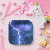 Schokbestendige blikseminslag papieren bordje (Feest)