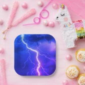 Schokbestendige blikseminslag papieren bordje (Feest)