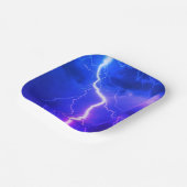 Schokbestendige blikseminslag papieren bordje (Gebogen)