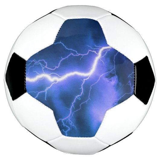 Schokbestendige blikseminslag voetbal (Gedraaid)