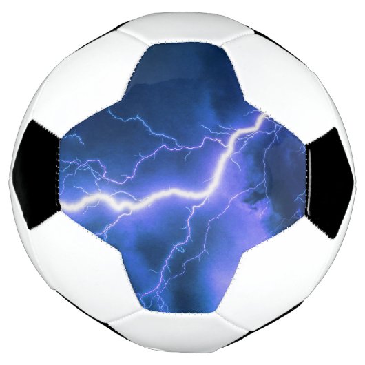 Schokbestendige blikseminslag voetbal (Gedraaid)