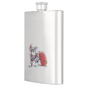 Schokbestendige stalen kolf flacon (Links)